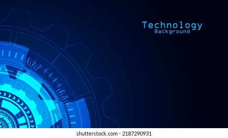 technology background with hi-tech digital data connection system and computer electronic design