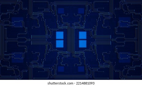 technology background with hi-tech digital data