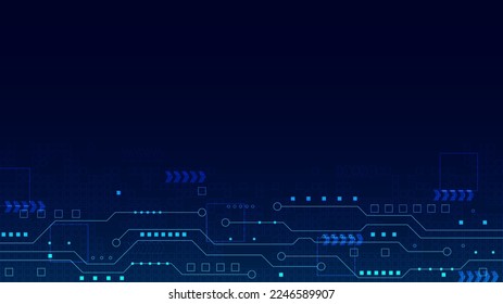 technology background with hi-tech digital data 