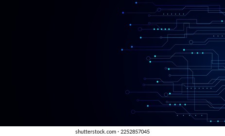 technology background with hi-tech digital data connection system and computer electronic design