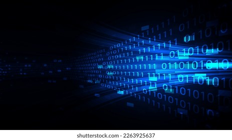 technology background with hi-tech digital data 