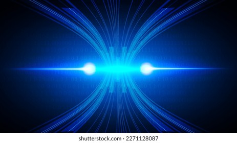 technology background with hi-tech digital data