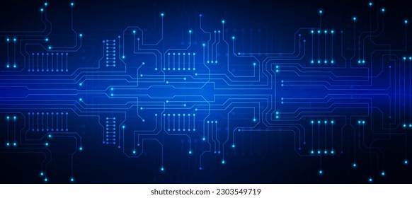 technology background with hi-tech digital data connection system and computer electronic design