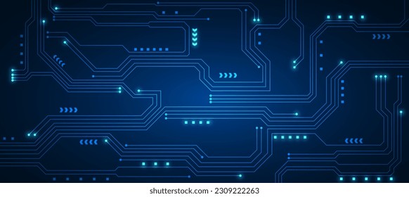 technology background with hi-tech digital data connection system and computer electronic design