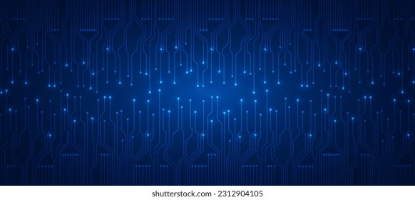 technology background with hi-tech digital data connection system and computer electronic design