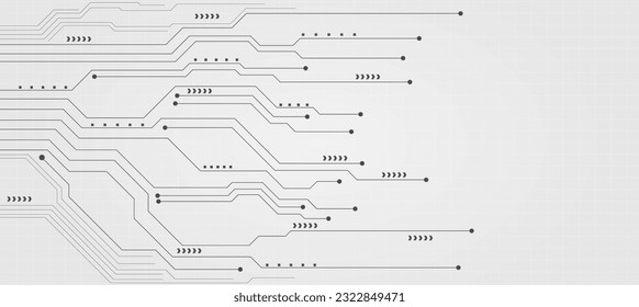 technology background with hi-tech digital data connection system and computer electronic design
