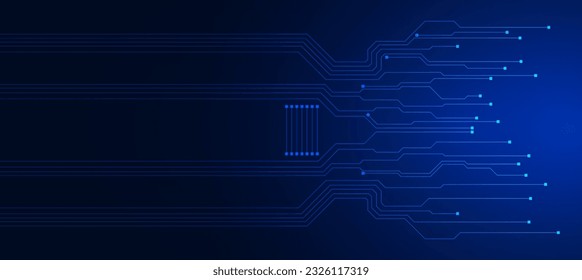 technology background with hi-tech digital data connection system and computer electronic design