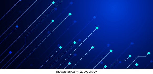 technology background with hi-tech digital data connection system and computer electronic design