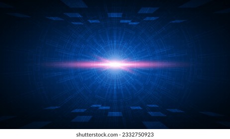 technology background with hi-tech digital data connection system and computer electronic design