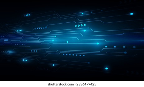 technology background with hi-tech digital data