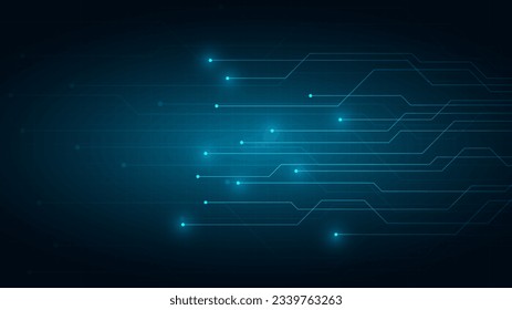 technology background with hi-tech digital data connection system and computer electronic design