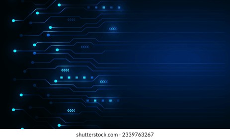 technology background with hi-tech digital data connection system and computer electronic design