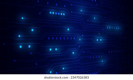 technology background with hi-tech digital data 