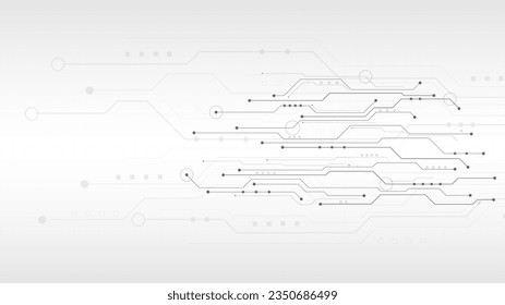 technology background with hi-tech digital data connection system and computer electronic design