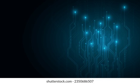 technology background with hi-tech digital data connection system and computer electronic design
