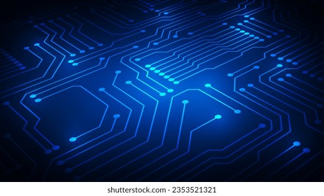technology background with hi-tech digital data connection system and computer electronic design