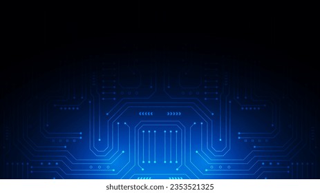 technology background with hi-tech digital data connection system and computer electronic design