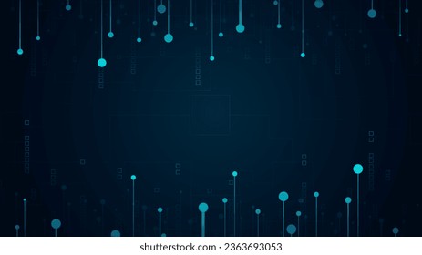 technology background with hi-tech digital data connection system and computer electronic design