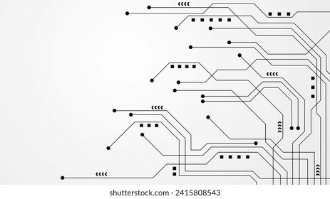 technology background with hi-tech digital data connection system and computer electronic design