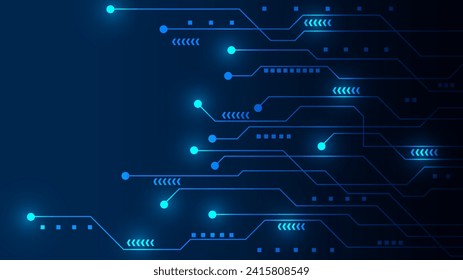 technology background with hi-tech digital data connection system and computer electronic design