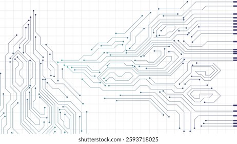 Technology background with hi-tech digital data connection system and computer electronic design. 