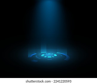 Ideas de fondo de tecnología luz azul