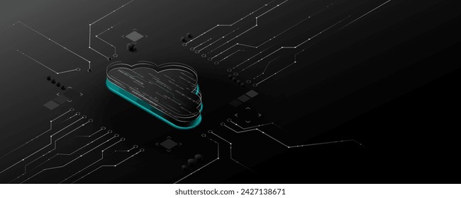 Technology background image, circuit board, network, communication, cloud storage