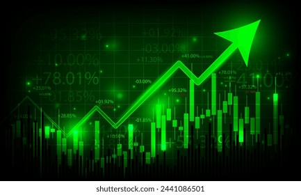 Imagen de fondo de la tecnología, concepto, gráfico, negocio, finanzas, análisis, marketing y beneficio