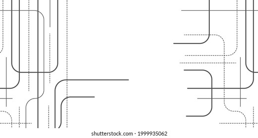 Technologie-Hintergrund von Linien.Das moderne Konzept der digitalen Technologie. Abstrakte Geometrie.Vektorgrafik.