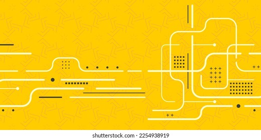 Fondo tecnológico de las líneas.El concepto moderno de tecnología digital. Geometría abstracta.Ilustración vectorial.