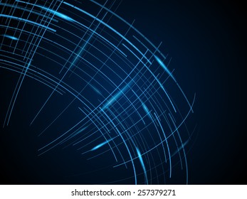 Technology background with lines. Vector illustration.