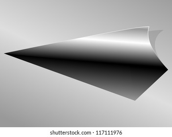 Technology background, metallic tracks through vector illustration.