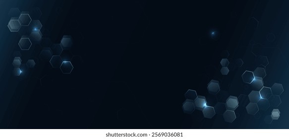 Technology background, modern tech banner, corporate business concept, hi-tech abstract background, vector illustration for business or presentation