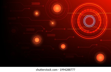 fondo tecnológico. efecto neón. concepto de placa de circuito.  Tecnología digital de alta tecnología.