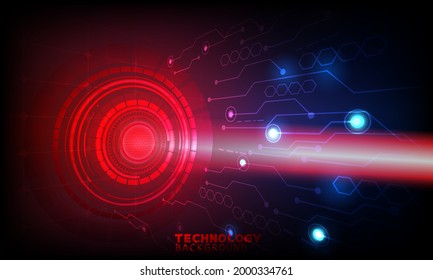 technology background. neon effect. circuit board concept. Hi-tech digital technology.