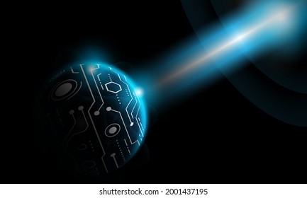 technology background. neon effect. Hi-tech digital technology.