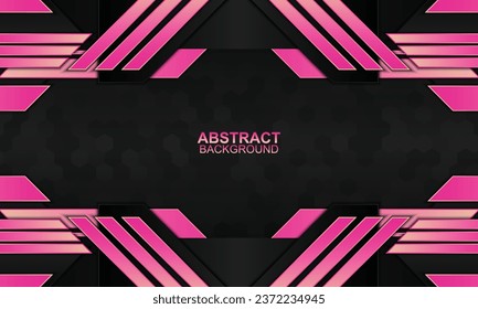 Fondo tecnológico con franjas de neón. Ilustración vectorial.