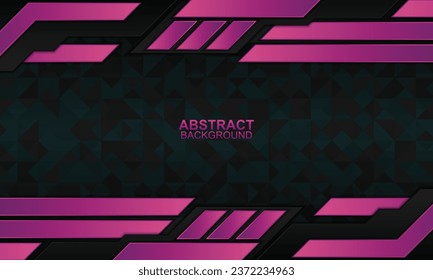 Technology background with neon stripes. Vector illustration.