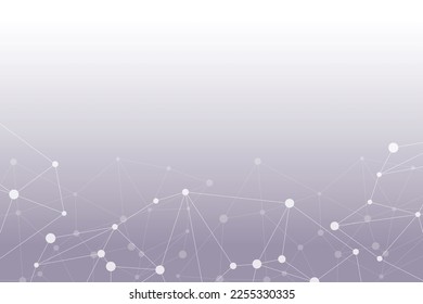Technology Background. Network Connection. Social Media Banner. Vector