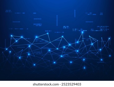 Tecnologia de fundo, tecnologia de dados conectada ordenada com elementos quadrados, transmitindo conexão de dados e inovação tecnológica, adequada para apresentações de TI e análise de dados.