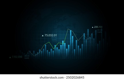 Technologie-Hintergrundbild Geschäftsanalysegrafiken, Finanzen, Marketing, Bannerdesign, Werbematerialien