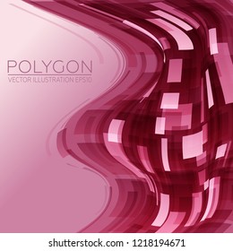 Technology Background. Polygonal abstraction. Vector Image EPS10