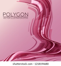 Technology Background. Polygonal abstraction. Vector Image EPS10