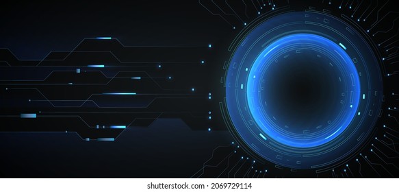 technology background and power button and main board or CPU  and transistor processing and digital encryption
