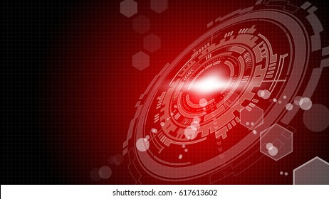 Technology Background red