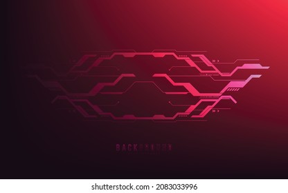 Technology background, red modern abstract luxury geometric shape. Premium wallpaper for template, backdrop, brochure, poster, website or banner. 