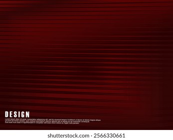 Technology background with red waves. Editable futuristic strokes.