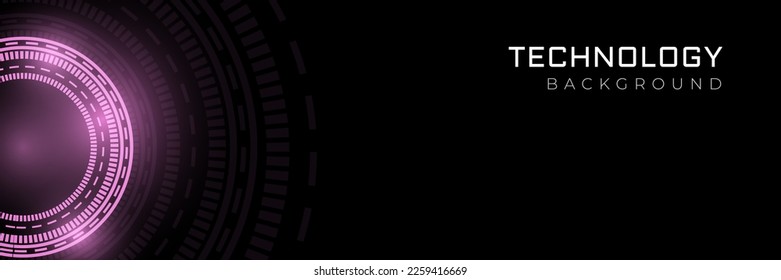 Technology Background. Sci Fi Futuristic Background. HUD. Vector Illustration