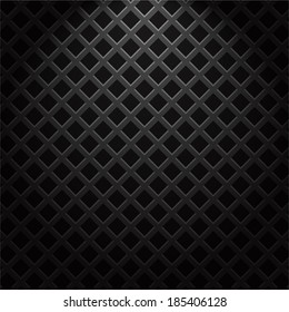 Technology background with seamless black carbon texture for internet sites, web user interfaces (UI), applications (apps) and business presentations. Vector Pattern