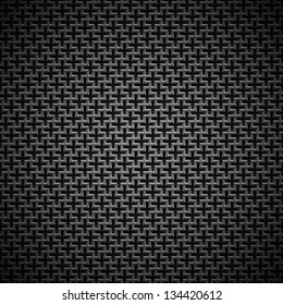 Technology background with seamless black metal (stainless steel, titan, chrome) texture for internet sites, web user interfaces (UI), applications (apps) and business presentations. Vector Pattern.